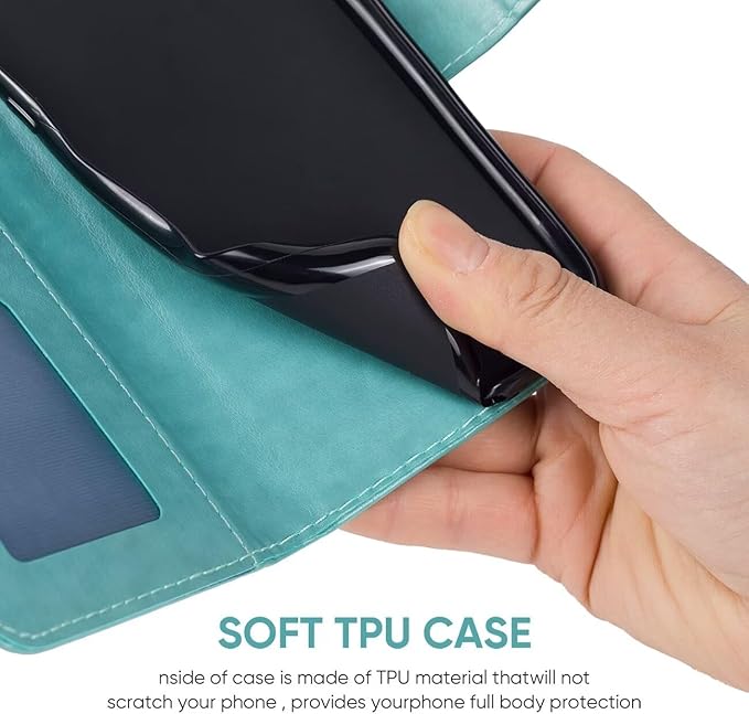 Case for Galaxy A42 5G Case Galaxy M42 5G SM-A426 Wallet Case with Tempered Glass Screen Protector Leather Flip Credit Card Holder Stand Phone Cover Cases for Samsung Galaxy A42 5G Blue