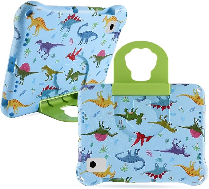 Dinosaur REVVL Tab 5G 2023 Case for Kid Boy Light EVA Kids Friendly Revvl Tab Case with Handle Kickstand Kids Pro Shockproof Full Cover Boy's Gift (KL)