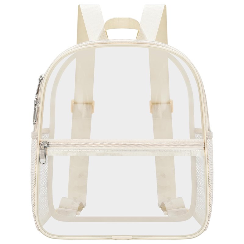 Oraben Clear Backpack Stadium Approved, Celar Bag 12 x 6 x 11 in, Small Transparent Backpack for Concerts, Sports Events, Festivals, Travel, Waterproof, Adjustable Straps
