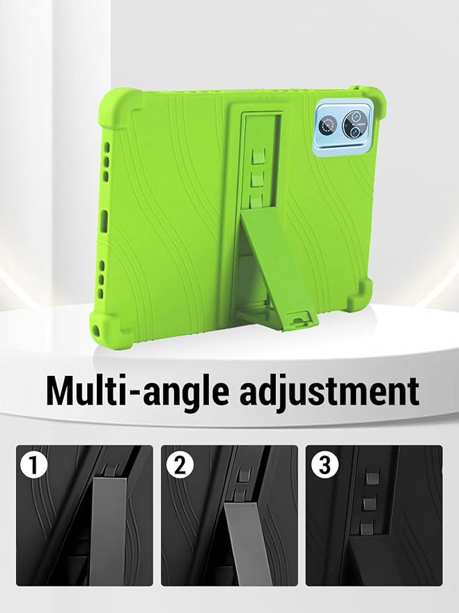 for DEERTiME E15 10 inch Android 15 Tablets Protective caseShockproof Lightweight Silicone Protective Cover with StandChild-Friendly ProtectionEasy to Clean DesignBlack