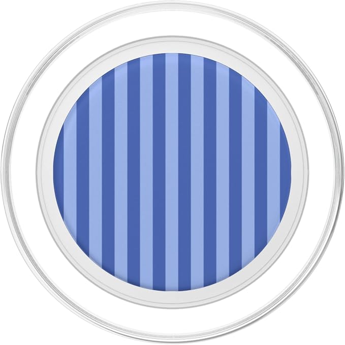 Cute Light Blueberry Striped Aesthetic Vertical Lines PopSockets Adhesive PopGrip