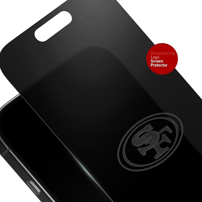 NFL Arizona Cardinals Privacy Screen Protector As Seen on Shark Tank Tank for iPhone 17 w/ Disappearing Design - Scratch-Resistant Glass Protector - Easy-Install Screen Guard w/ Disappearing Design (I
