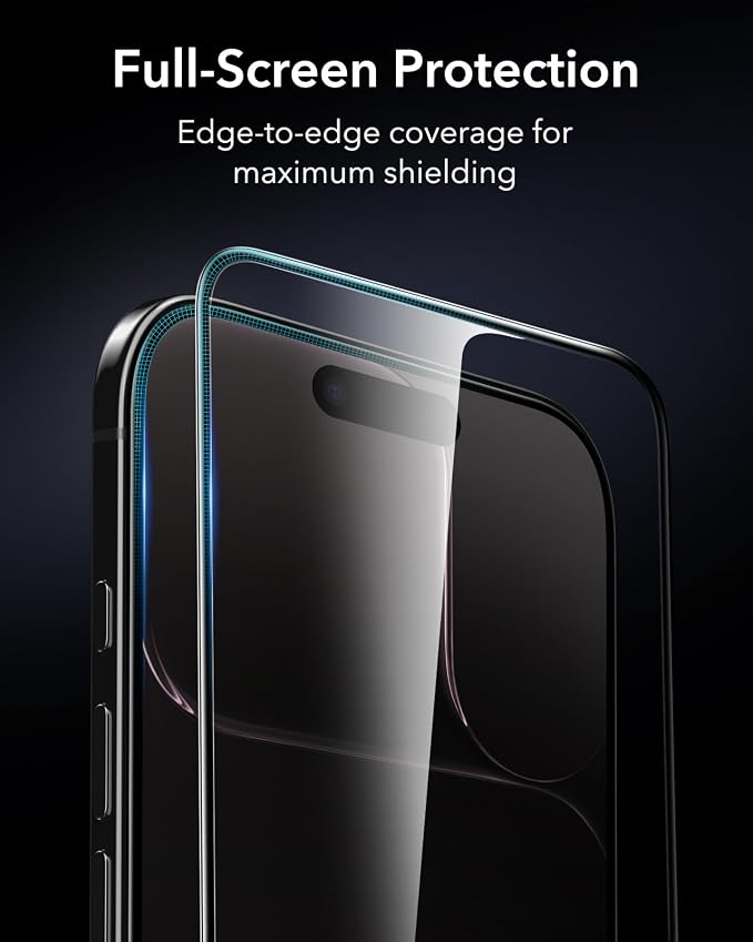 ESR 3 Pack for iPhone 14 Plus/13 Pro Max Screen Protector Armorite | 7X Impact Absorption 9H+ Tempered Glass Easy One-Pull Installation Full-Coverage Protection UltraFit Tray Bubble-Free