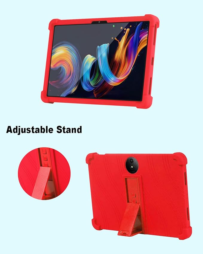 Tablet Case for TCL Nxtpaper 11 Plus Soft Silicone Case with Adjustable Stand Shockproof Protective Cover for TCL Nxtpaper 11 Plus 11.5 inch. (Black)