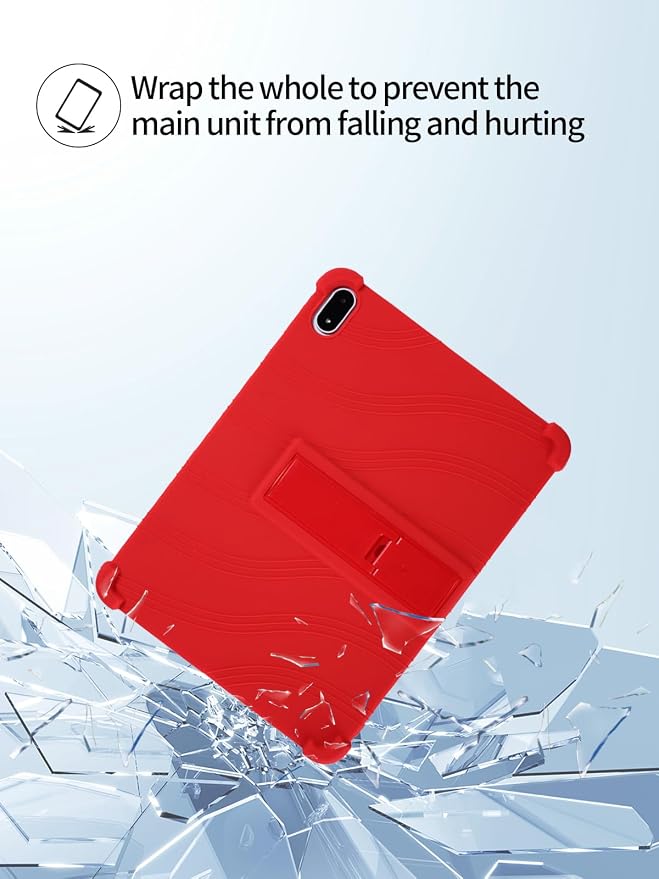 for OnePlus Pad 3 Android 15 Tablet13.2 inch Tablets CaseSoft Silicone Adjustable Stand Cover Lightweight Kids FriendlyBlack.