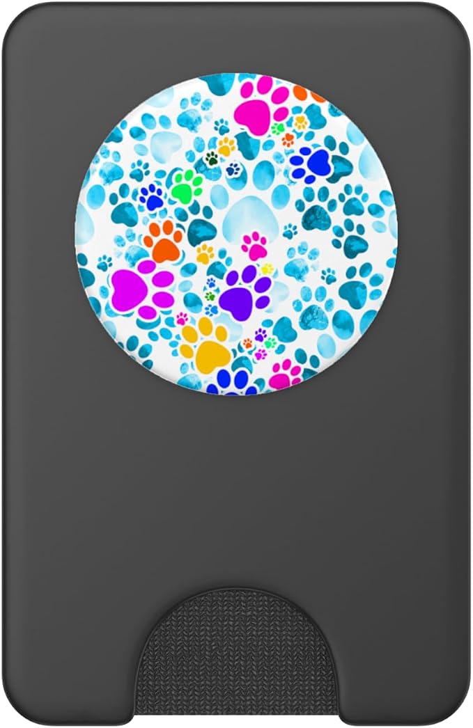 Print of Dog Paws PopSockets Adhesive PopGrip