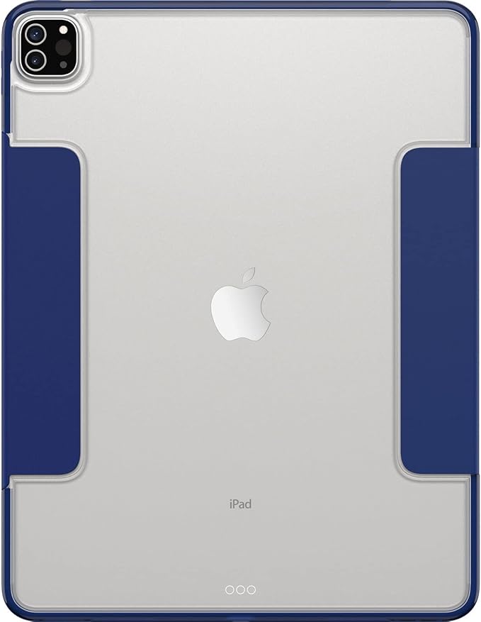 OtterBox Symmetry Series 360 Case for iPad Pro 12.9-inch (6th gen and 5th gen) - Yale (Blue) | Scratch-Resistant Folio Case Apple Pencil Holder Adjustable Stand Slim And Sleek Design Drop Protecti