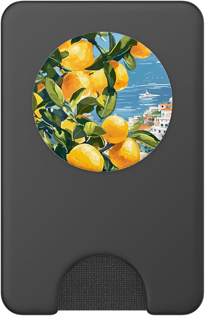 Italian Coast with Amalfi Lemons from The Mediterranean Sea PopSockets PopGrip for MagSafe