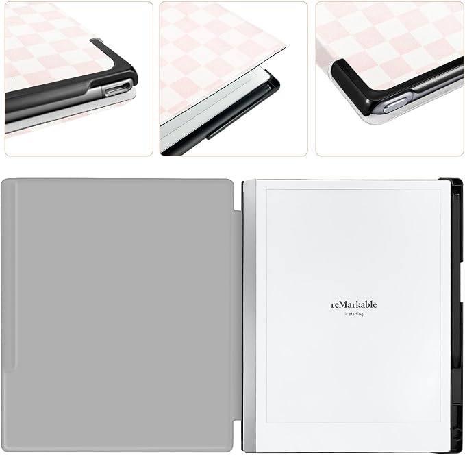 Case for Remarkable 2 Paper Tablet 10.3 2020 ReleasedLightweight and Hard Back Shell Protective Book Folio Cover with Built-in Pen HolderComes with Remarkable 2 Pen Tips.