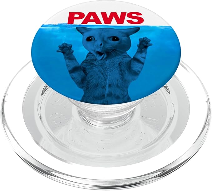 Paws Cat Meme Humor Funny Kitty Lover Funny Cats Dads Mom PopSockets Adhesive PopGrip