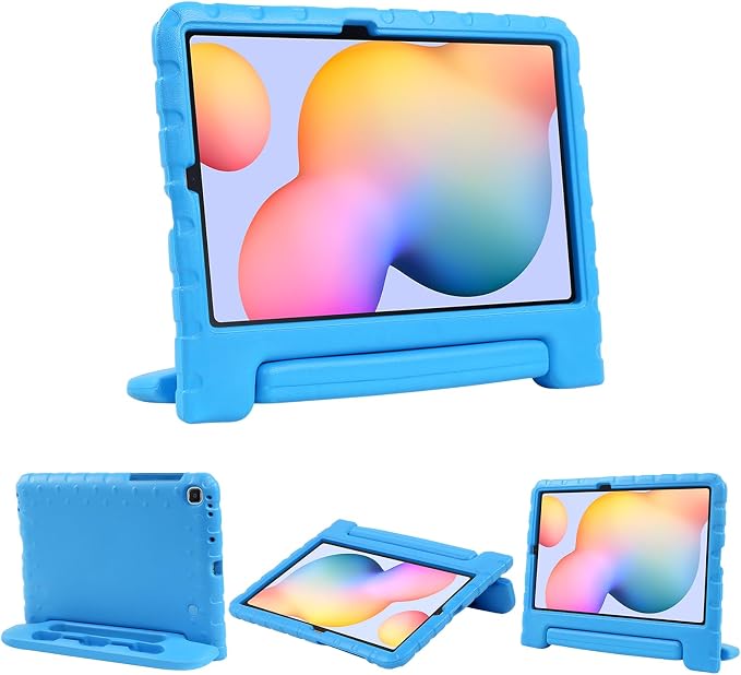 Kids Case for Samsung Galaxy Tab S6 Lite Shockproof Handle Stand Blue | Lightweight Kids Friendly EVACompatible with Samsung Galaxy Tab S6 Lite 10.4 Inch 2024/2022/2020 Release S Pen Holder