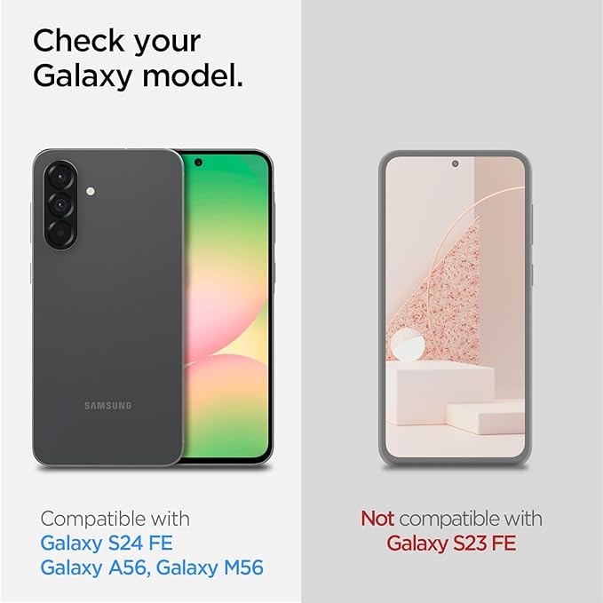 Spigen GlasTR EZ FIT Screen Protector for Galaxy A56 5G / S24 FE / M56 5G | 9H Hardness Tempered Glass Easy Installation Kit Case-Friendly Crystal Clear Touch Responsive Oleophobic Coating