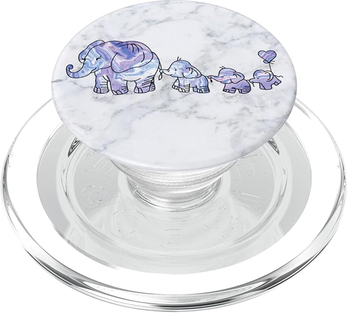 3 Kiddos Mama Elephant - 3 kids - Elephant Mom Phone Grip - PopSockets Adhesive PopGrip