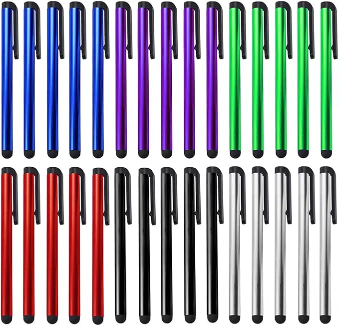 Premium 30 Pack Stylus Compatible with Google Pixel 8a Short Slim Touch Medium Tip Pen for All Capacitive Touch Medium Tip Screens