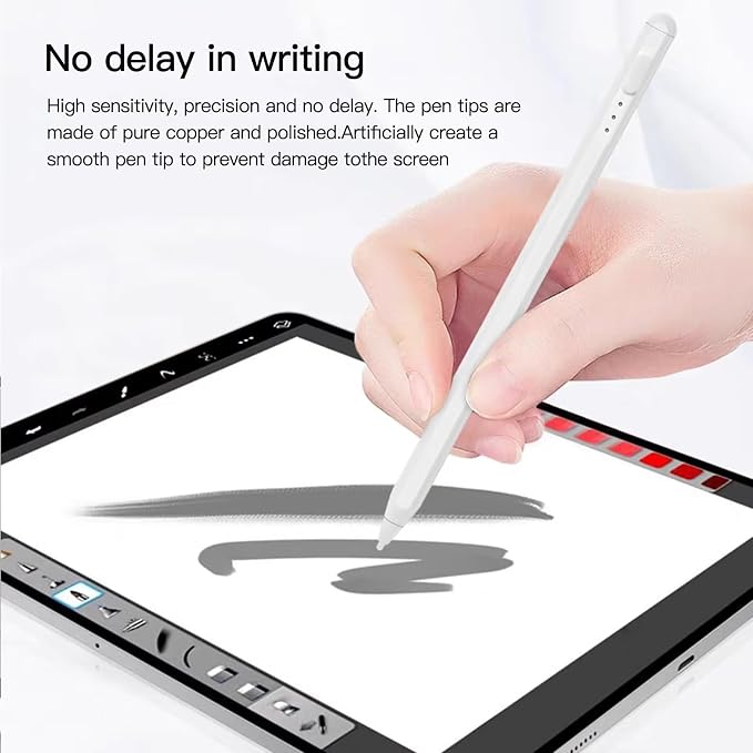 2023 New Touch Screen Stylus Pen Compatible for iPad 2021 9th gen/2020 8th gen/2019 7th gen/2018 6th gen - Black