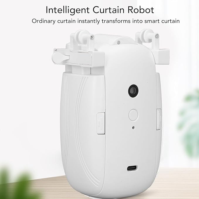 WALFRONT Automatic Curtain Opener WiFi APP Remote Control Voice Control Smart Curtain Controller for I.U Track