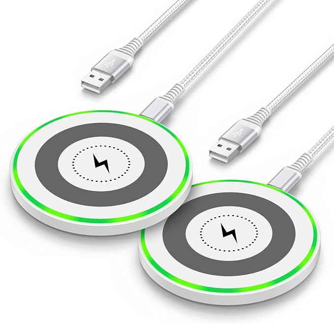 Google Pixel 10a Wireless Charger Fast Charging Pad 2Pack for Pixel 10 Pro XL 9a 9 Pro XL Fold 8Pro 7 6 Pro 15W Android Wireless Charging Station Desk Phone Charger for Samsung Galaxy S26 S25 S24 FE