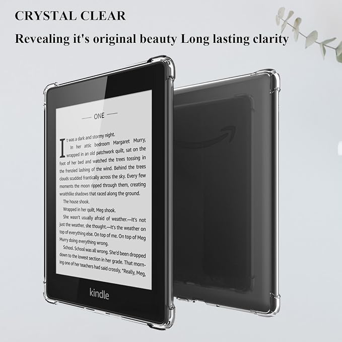 Clear Case for All-New Amazon Kindle Fire Max 11 Tablet (13th Generation 2023 Release) 11 Slim Lightweight Shell Transparent Soft TPU Back Shockproof Crystal Reinforced Corner Cover Clear
