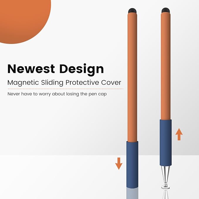 Stylus Pen for Touchscreen(3 Pcs) MEKO 2-in-1 Disc Universal Stylus Touch Screens Pens for Apple/iPhone/iPad/Android/Microsoft/Surface All Capacitive Touch Screens(Black &amp Red &amp Blue)