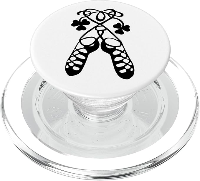 Girls Irish Dance Soft Shoes Ghillies Feis PopSockets Adhesive PopGrip