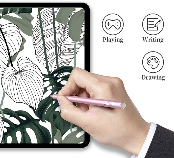 Active Stylus Pen for Touch ScreensDual Pen Tips for iOS &amp Android Drawing &amp WritingHigh Precise Digital Pencil for Apple iPhone 16/15/14/13/12/11/X/8iPad Air/Pro/MiniPhone/Tablet/Sam-sung