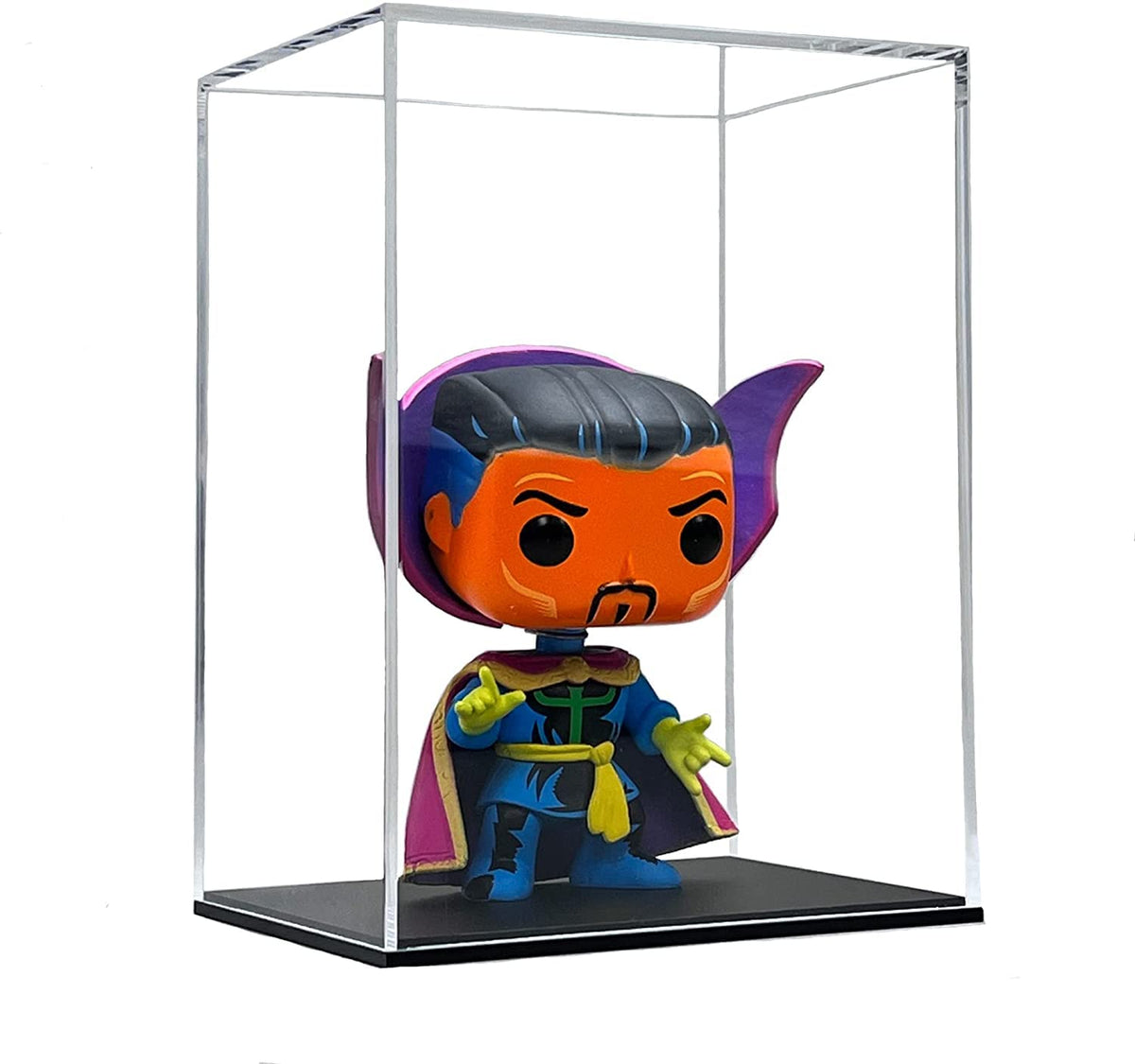 SVENJBB Acrylic Display Case, Acrylic Protector Compatible with Funko POP! 4 Inch Vinyl Figures, Full Assembly Clear Box for Collectibles and Figures, 5x3.93x6.7 Inch