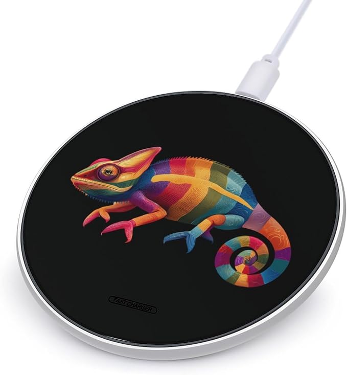 Chameleon Lizard Animals Wireless Charger Portable Charging Pad | LightweightAll Smartphone