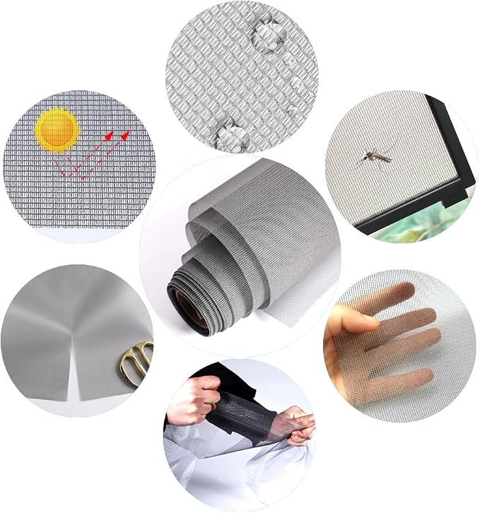 High Density dustproof and Pollen Proof net Window Screen mesh Used to Replace