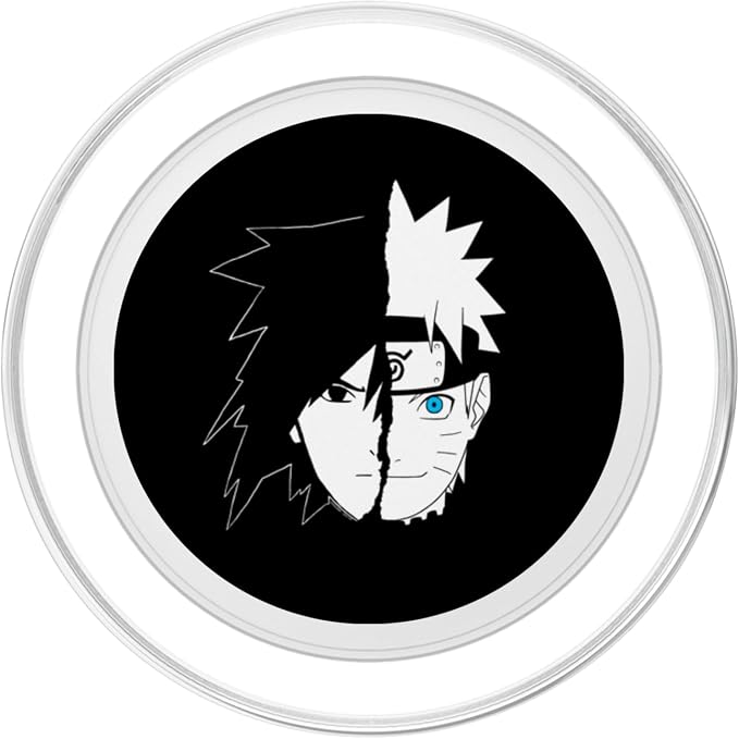 Naruto Sasuke Split Face Anime PopSockets Adhesive PopGrip