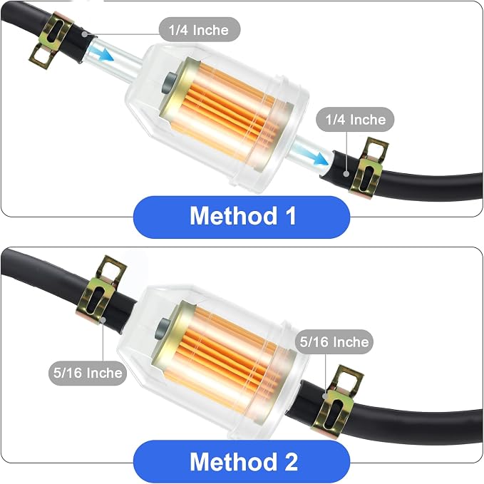 10 PCS 1/4 Inch and 5/16 Inch Gas Inline Fuel Filters