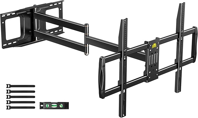 FORGING MOUNT 43–110 inch Long Arm Full Motion TV Wall Mount Holds 176 lbs, VESA 900x600mm, 42.8″ Long Extension for Screen Centered on Living Room,Heavy Duty TV Mount, Tilt, Fits 12″/16″/24″ Studs,