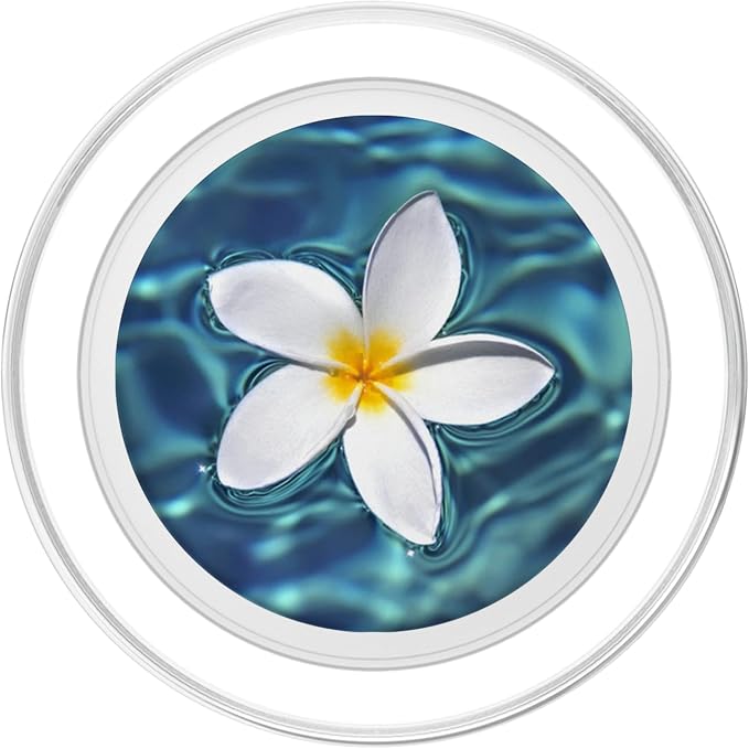 Hawaii Pop Mount Socket White Flower in The Sea Ocean Water PopSockets Adhesive PopGrip