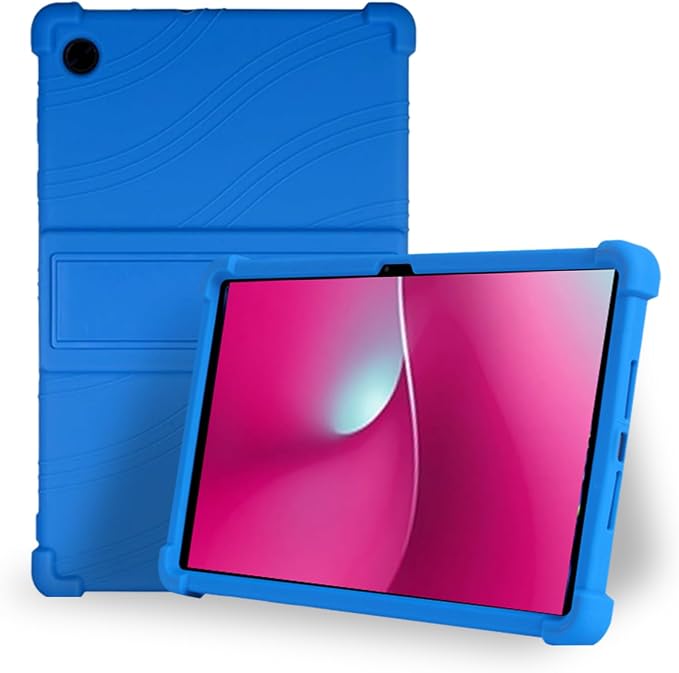 Case for T-Mobile Revvl Tab 2 10.1-InchCompatible with T-Mobile Revvl Tab 2 Android Tablet–Soft Silicone Protective Cover with Kickstand Shockproof Drop-Resistant Business-Style Stand(Black)