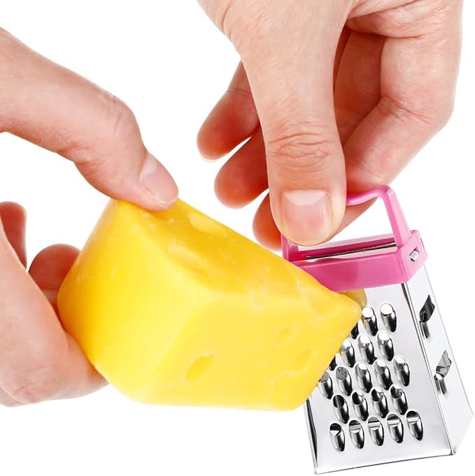 Ciieeo 12 Pack Mini Cheese Grater Stainless Steel Box Grater with Handle Handheld Fruit and Vegetable Cutter Small Kitchen Gadget for Garlic Ginger and Cheese 2.63 X 1.45 X 4.25 in