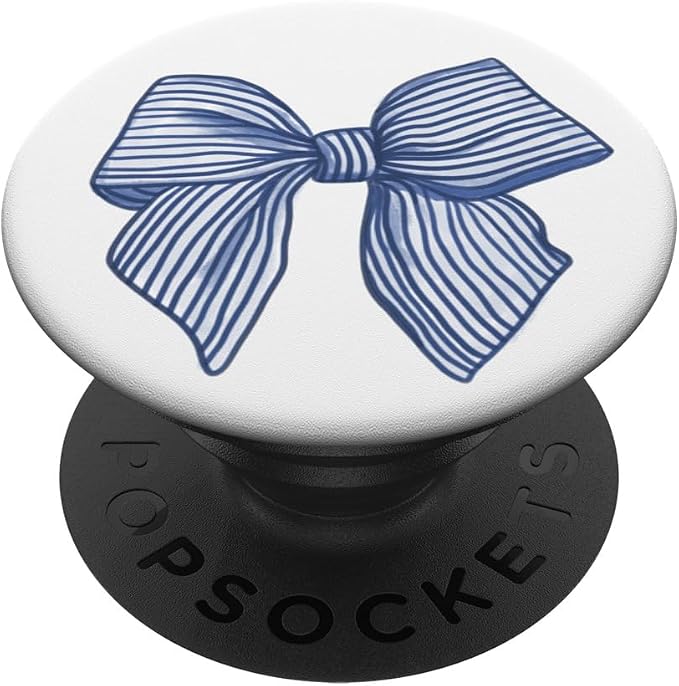 Coquette Blue Bow PopSockets PopGrip for MagSafe