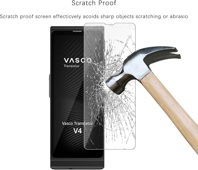 Screen Protector for Vasco Translator V4 3-Pack | Tempered Glass High Definition