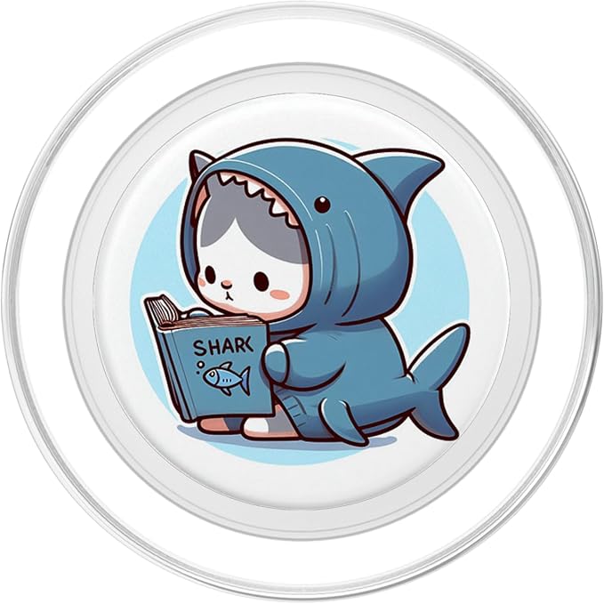 Shark Cat PopSockets PopWallet for MagSafe