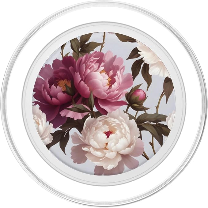 Purple Pink Flower Floral Pattern PopSockets Adhesive PopGrip