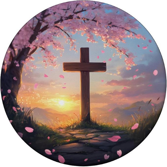Christian Cross PopSockets PopGrip for MagSafe