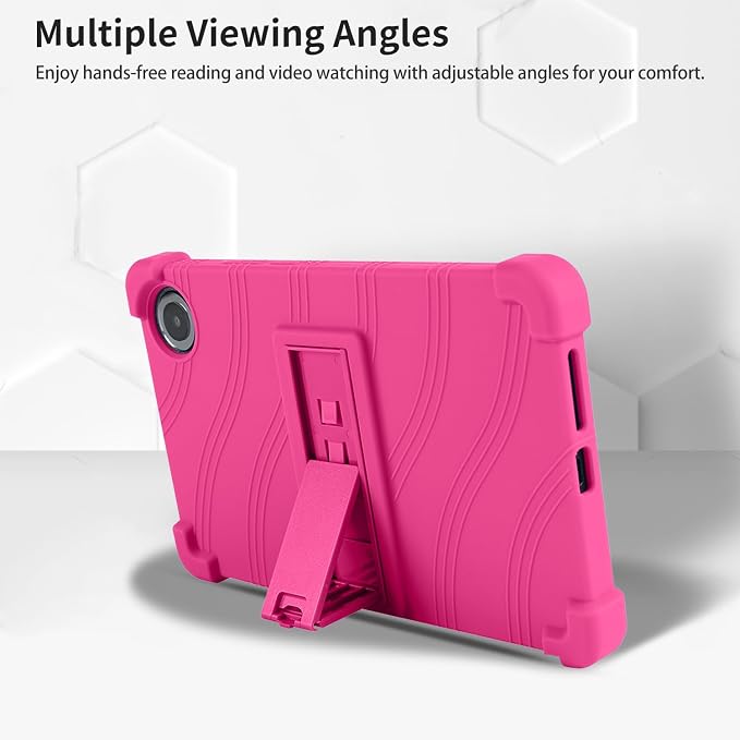 Case for TCL TAB 8 NXTPAPER 5G 8.7-Inch Tablet – Shockproof Silicone Protective Cover with Kickstand Drop-Resistant Business Style (Black)