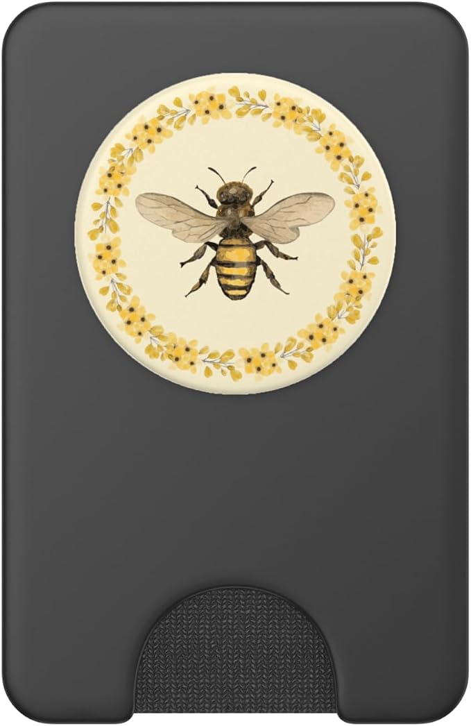 Cute Yellow Bee Bumblebee Honey Aesthetic Flower Beekeeper PopSockets Adhesive PopGrip