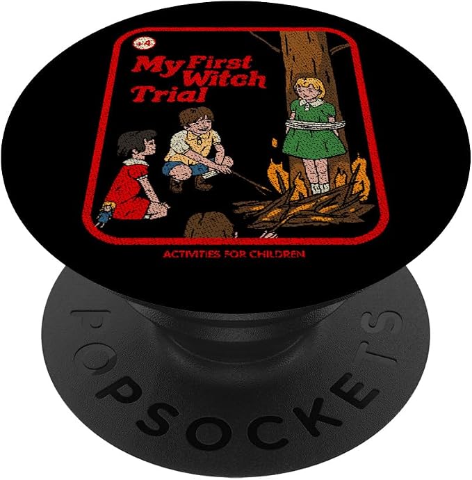 My First Witch Trial Vintage Childgame Horror Goth Punk Premium PopSockets Adhesive PopGrip