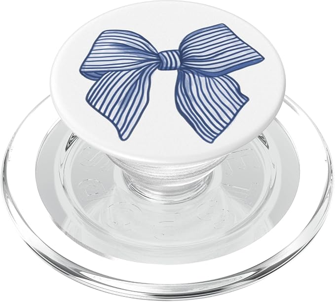 Coquette Blue Bow PopSockets PopGrip for MagSafe