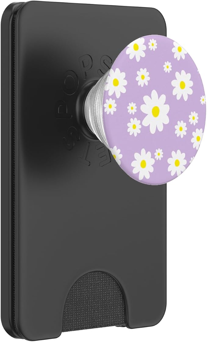 Purple Daisy Flower Cute Spring Floral Lavender Lilac Leaf PopSockets Adhesive PopGrip