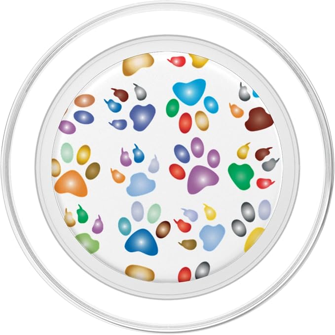 Cell Phone Button Pop Out Holder Cute Dog Paw Prints Design PopSockets PopGrip: Swappable Grip for Phones &amp Tablets PopSockets Adhesive PopGrip