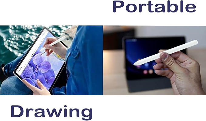 Beige Galaxy Tab S9 FE S Pen for Samsung Galaxy Tab S9 FE Stylus Pen Replacement 4096 Pressure Levels with Free 5 Tips