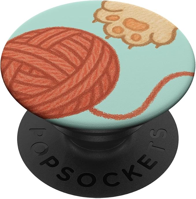 PopSockets Phone Grip – Cat PopSocket - Ball &amp Yarn PopSockets Adhesive PopGrip