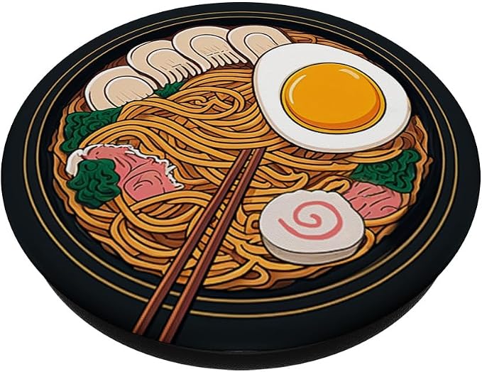 Ramen Japanese Food Anime Style Noodles Asia PopSockets Adhesive PopGrip