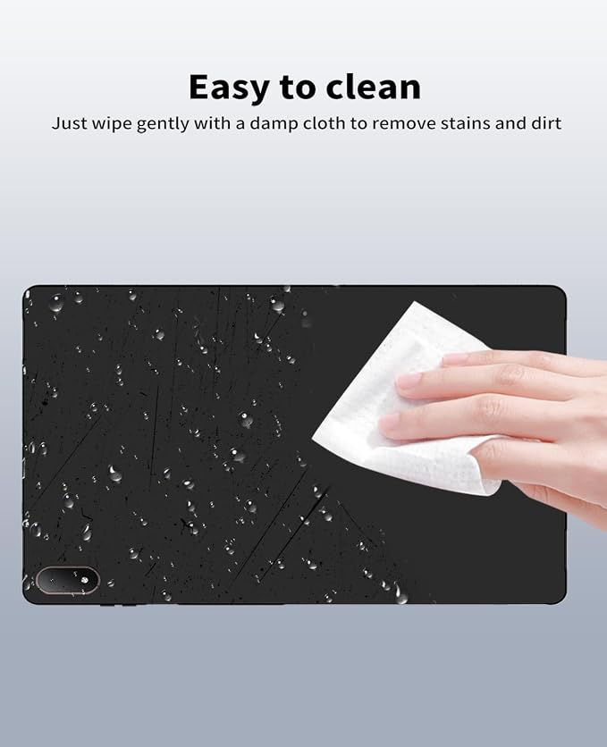 Case for OnePlus Pad 4NOUKAJU Tablet Protection CaseClear Soft Flexible TPUProtection Cover for OnePlus Pad 4 Tablet 13.2inch(Black)