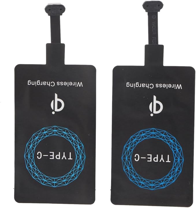 Type C Wireless Charger Adapter 2PCS Portable Charging Receiver for Type C Mobile Phone